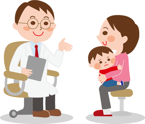 木戸病院 小児科医による診察を受けることができます。